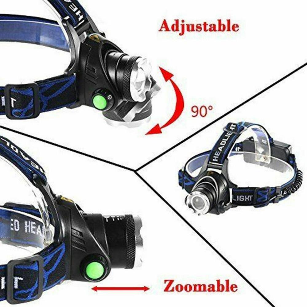 Rechargeable High Lumens Work Headlight Ultra Bright Headlamp LED Headlight Sensor Powerful Head Lamp Waterproof Flashlight For Adults Running Hiking Camping Fishing