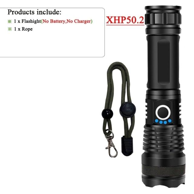 Rechargeable LED Flashlights High Lumens Waterproof Zoomable Super Bright Tactical Flashlight Powerful USB LED CREE Flashlight Hand Lamp For Hiking Camping Household Outdoor Sport