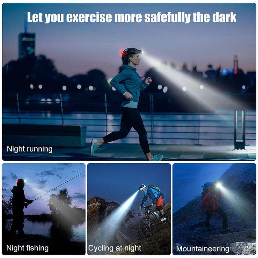 Rechargeable LED Headlamps Ultra-bright High lumens Zoomable Waterproof LED Headlight Head Torch Flashlight Head Lamp For Fishing Hands-Free Headlight