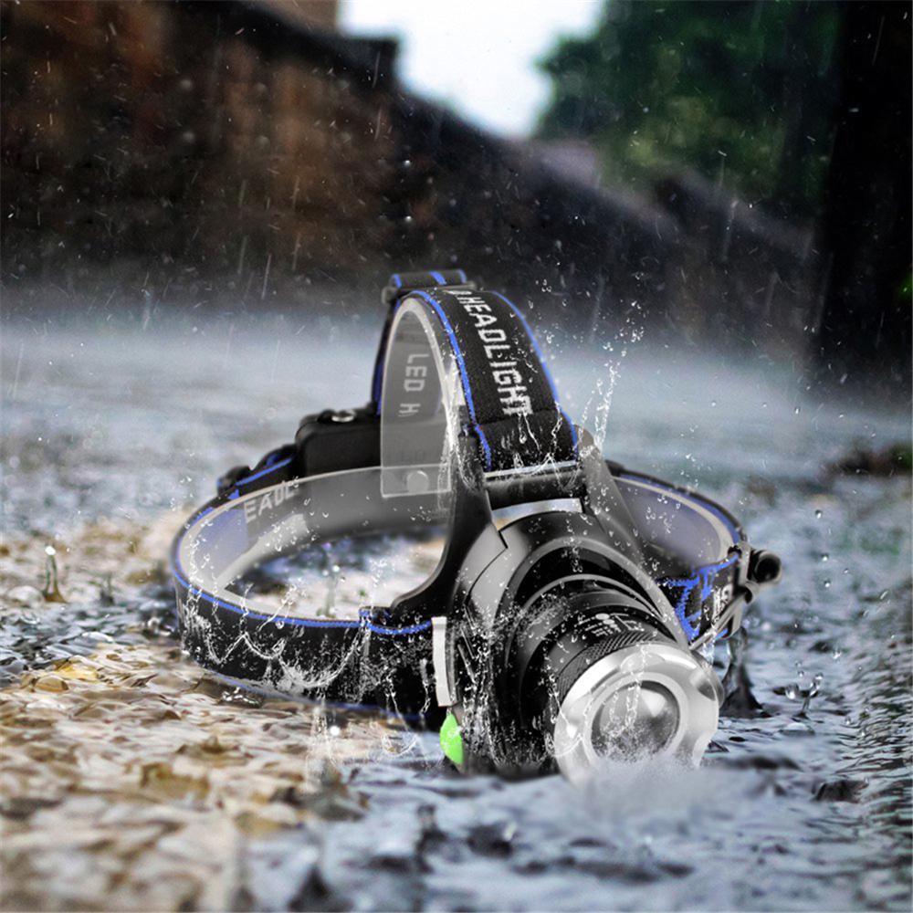 Rechargeable LED Headlamps Ultra-bright High lumens Zoomable Waterproof LED Headlight Head Torch Flashlight Head Lamp For Fishing Hands-Free Headlight