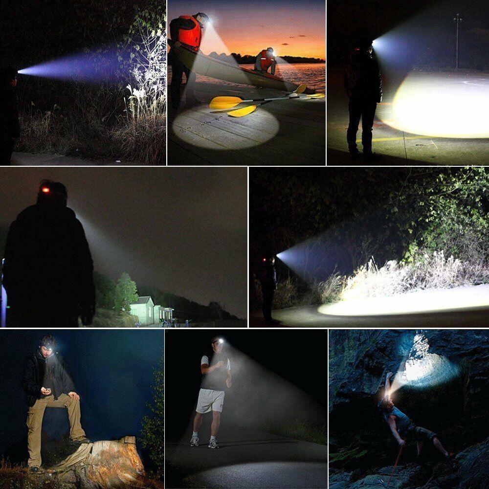 Rechargeable LED Headlamps Ultra-bright High lumens Zoomable Waterproof LED Headlight Head Torch Flashlight Head Lamp For Fishing Hands-Free Headlight