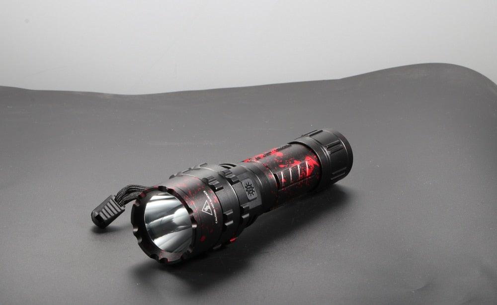 Rechargeable LED Tactical Flashlights Waterproof Powerful High Lumen Super Bright Power LED Aluminum Flashlight For Hiking Outdoor Camping Fishing Jogging Running HouseholdPowerful Light