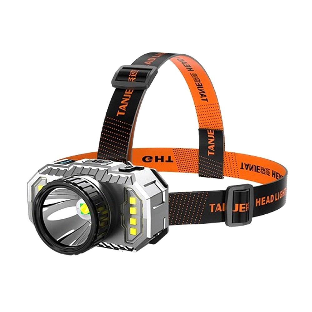 Rechargeable Super Bright High Lumen Strong Light LED Head-Mounted Headlamp Waterproof Long-Range Flashlight For Outdoor Camping Household Riding Night Fishing Headlight