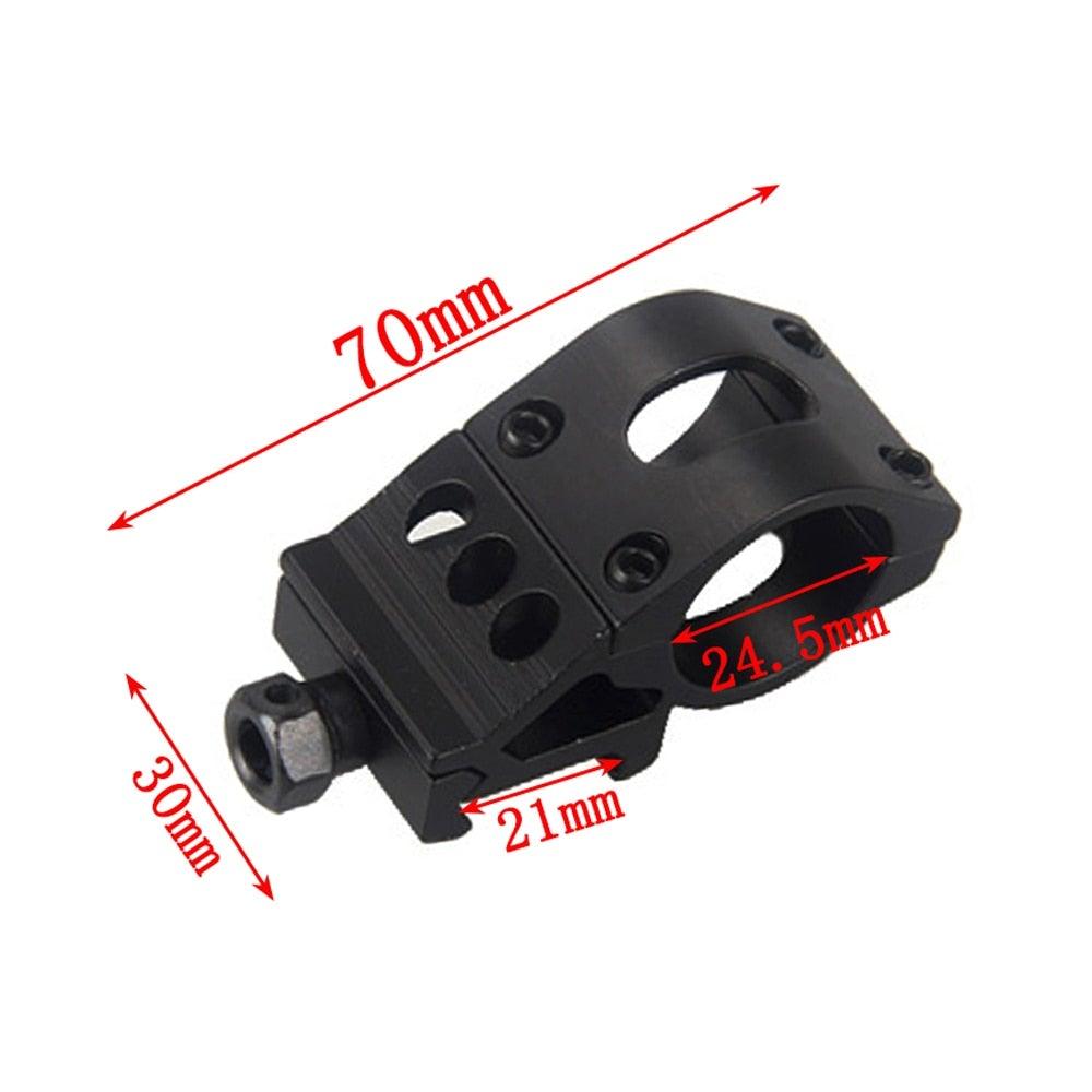 Rechargeable USB Charger High Lumen LED Light Tactical Flashlight With Rail Mount Led Light White Tactical Flashlight Pressure Switch For Long Distance Night Hunting