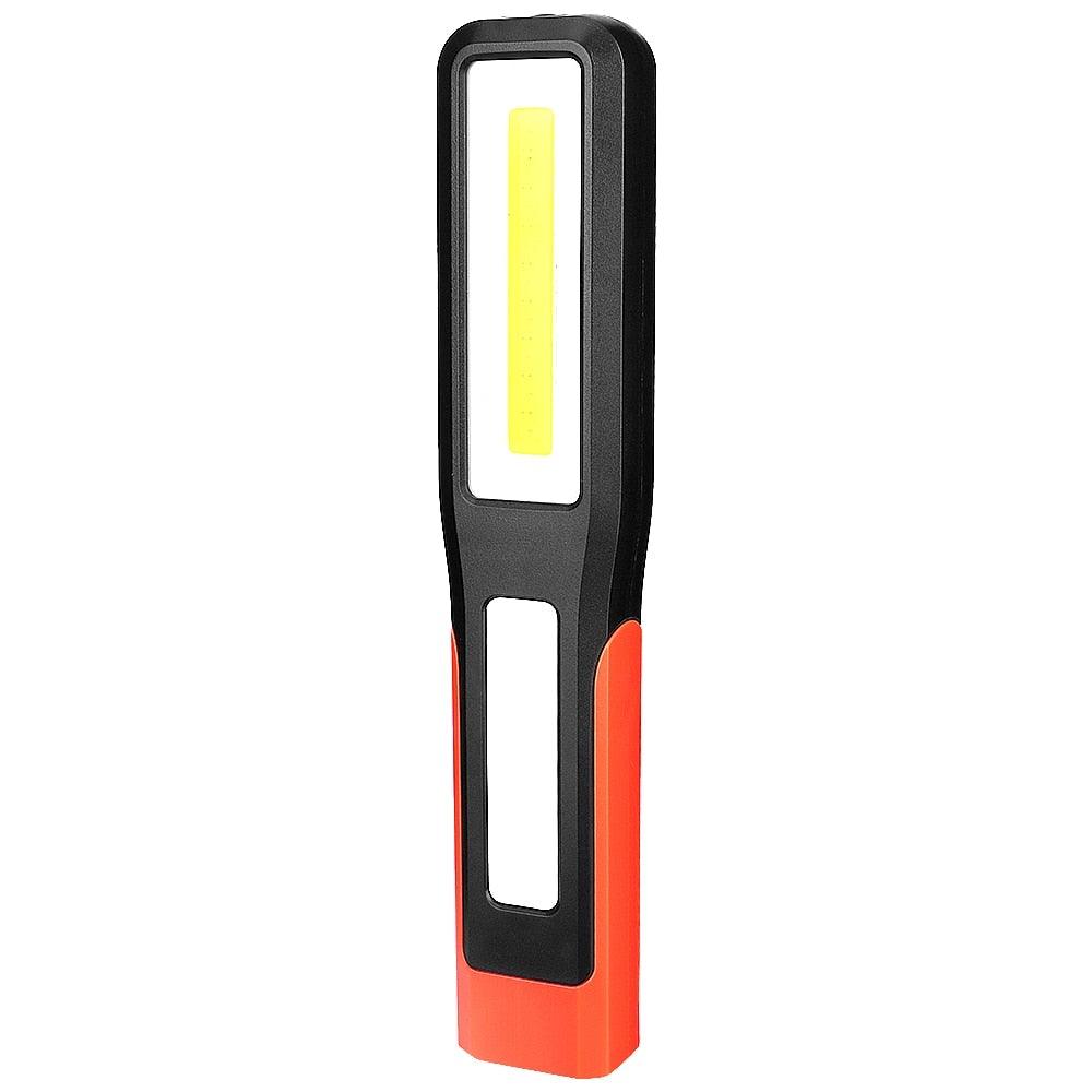 Rechargeable USB LED Work Lights Bright Flashlight and Work Light with Clip and Magnetic Base and Rotatable Clip Magnetic Flashlight For Working Inspection Camping Car Repair Maintenance