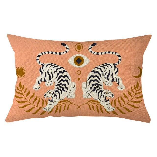 Rectangle Cushion Cover Cotton Fine Linen Pillowcase Brilliant Decorative Lined Linen Comfortable Cushion Covers Throw Pillow Cases For Sofa Pillows Baby Family Home Accessories