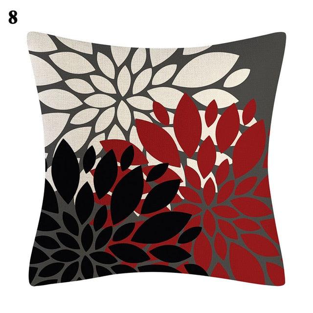 Red Abstract Cushion Cover Geometric Pillow Cases Sofa Decorative Modern Abstract Painting Pillow Case Beautiful Cushion Covers Fashion Pillowcase Pillow Cover
