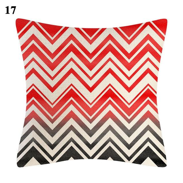 Red Abstract Cushion Cover Geometric Pillow Cases Sofa Decorative Modern Abstract Painting Pillow Case Beautiful Cushion Covers Fashion Pillowcase Pillow Cover