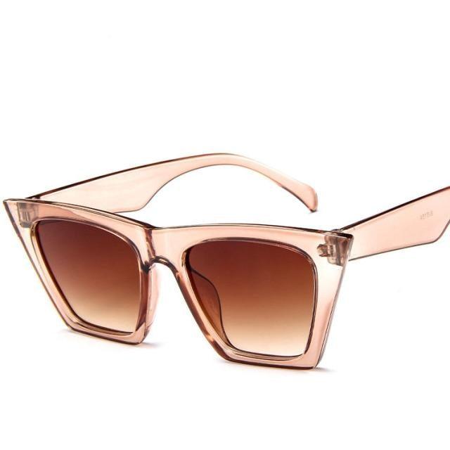 Retro Aviator Oversized Square Classic Alloy Frame glasses Sunglasses For Women/Men Luxury Glasses For Women Eyewear Women