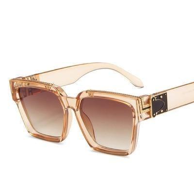 Retro Aviator Square Classic Alloy Frame glasses Classic Sunglasses For Male Square Shape Sunglasses For Female HD Polarized UV400 Protection Sunglasses