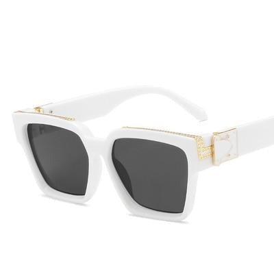 Retro Aviator Square Classic Alloy Frame glasses Classic Sunglasses For Male Square Shape Sunglasses For Female HD Polarized UV400 Protection Sunglasses
