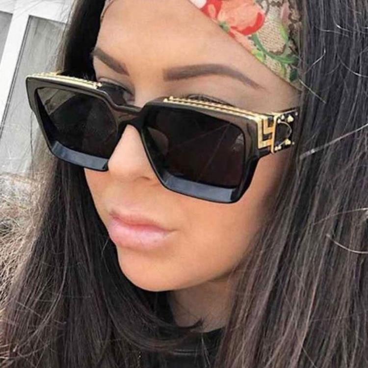 Retro Aviator Square Classic Alloy Frame glasses Classic Sunglasses For Male Square Shape Sunglasses For Female HD Polarized UV400 Protection Sunglasses