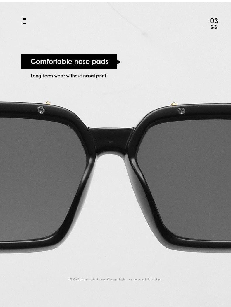 Retro Aviator Square Classic Alloy Frame glasses Classic Sunglasses For Male Square Shape Sunglasses For Female HD Polarized UV400 Protection Sunglasses
