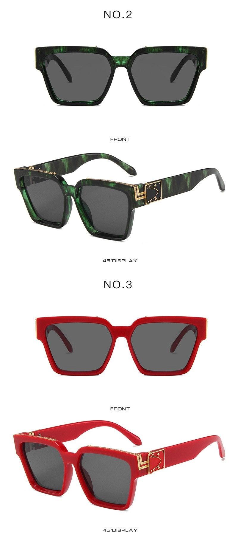 Retro Aviator Square Classic Alloy Frame glasses Classic Sunglasses For Male Square Shape Sunglasses For Female HD Polarized UV400 Protection Sunglasses