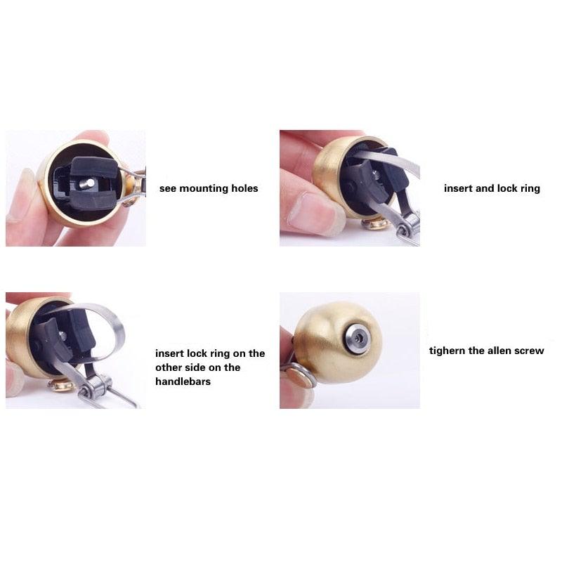 Retro Classical Bicycle Bell Clear Loud Sound Road Bike Folding Bikes Handlebar Copper Ring Horn Safety Warning Alarm Bike Bell Classic Bicycle Bell For Bike Ring Bell With Loud Sound Bells For Road Mountain Bike Handlebars Adults