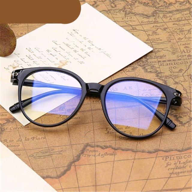 Retro Glasses Radiation Protection Optical Nearsight Frame For Men And Women Anti Blue Computer Eyewear Unisex Blue Light Blocking Glasses Stylish Eyewear Comfortable Eye Protection UV Glare -1 -1.5 -2.0 -2.5