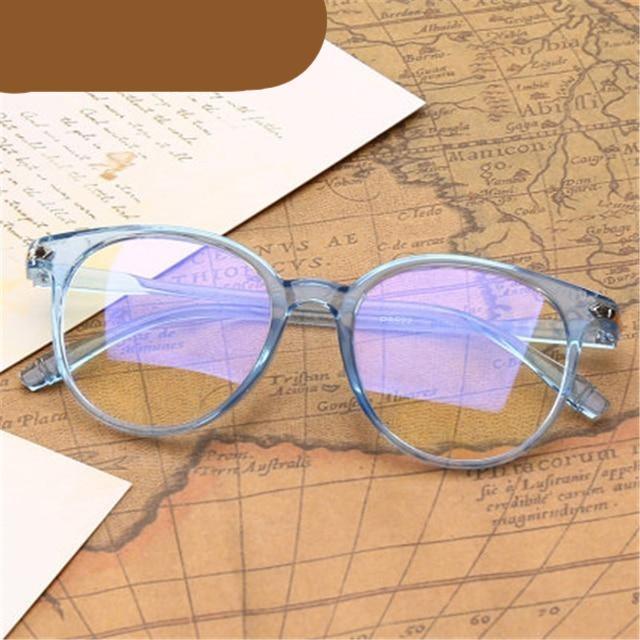 Retro Glasses Radiation Protection Optical Nearsight Frame For Men And Women Anti Blue Computer Eyewear Unisex Blue Light Blocking Glasses Stylish Eyewear Comfortable Eye Protection UV Glare -1 -1.5 -2.0 -2.5