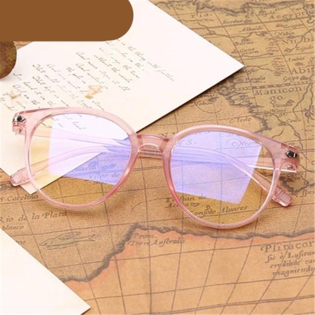 Retro Glasses Radiation Protection Optical Nearsight Frame For Men And Women Anti Blue Computer Eyewear Unisex Blue Light Blocking Glasses Stylish Eyewear Comfortable Eye Protection UV Glare -1 -1.5 -2.0 -2.5