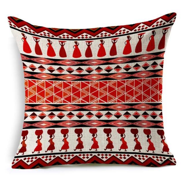 Retro High Quality Pillowcase Ethnic Stripes Linen Decorative Throw Pillow Cover For Couch Sofa Bed Bohemian Retro Stripe Cotton Blend Linen Pillow Case Cushion Cover Car Textile Printed Decor 45X45CM