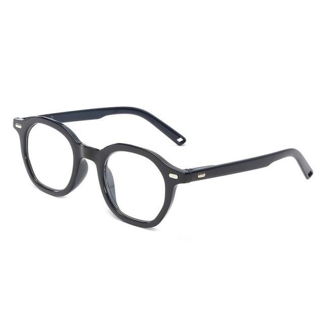 Retro Reading Eyeglasses Men Women HD Round Frame Reading Glasses Presbyopia Eyewear With Spring Hinge Vintage Round Frame Eyeglasses For Men Women Diopter +1 1.5 2 2.5 3 3.5