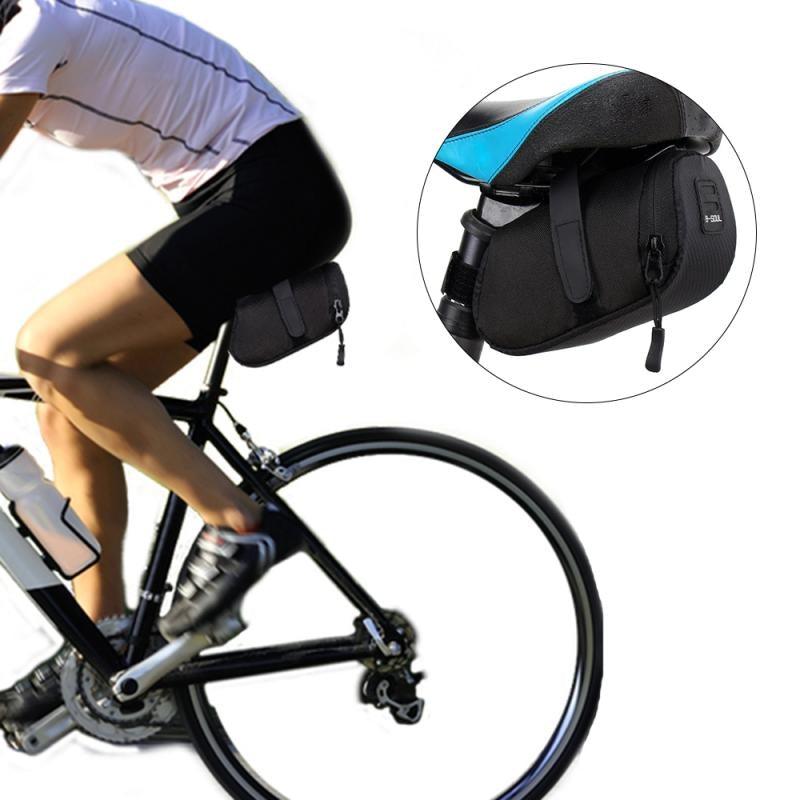 Road Bike Storage Bag Waterproof Bicycle Bags Pouch Cycling Bike Tail Rear Seat Bag Bicycle Accessories Bike Storage Frame Bag Bicycle Front Tube Triangle Water Resistant Cycling Pack Strap On Pouch Bike Accessories Tool Accessible Storage Bag