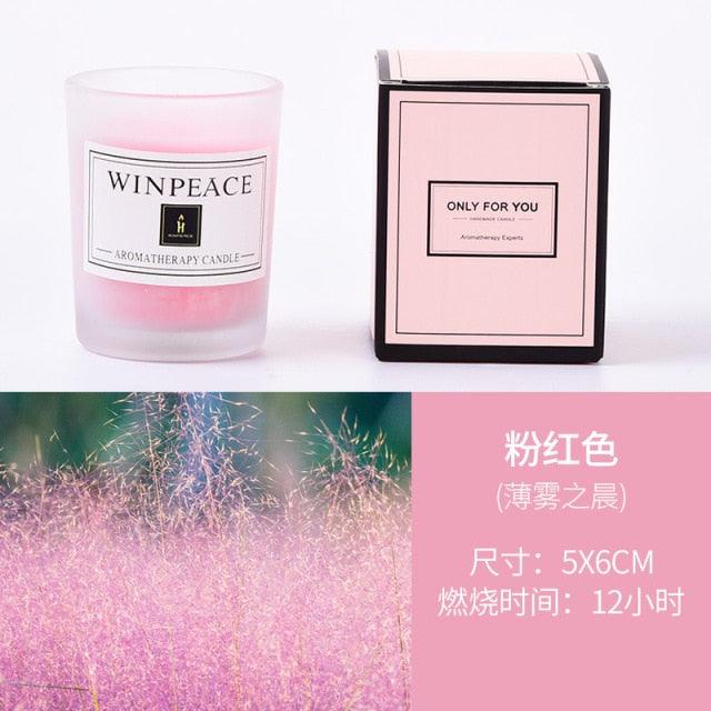 Romantic Handmade Scented Candle Candles for Home Scented Candle Fall Candles Wick Candle Soy Candles Essential Oil Candles Plant Essential Oil Small Jar Aromatherapy Candle Travel Candles Natural Soy Wax Home Decor