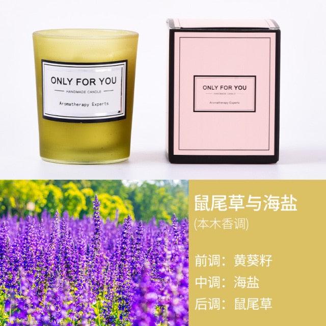 Romantic Handmade Scented Candle Candles for Home Scented Candle Fall Candles Wick Candle Soy Candles Essential Oil Candles Plant Essential Oil Small Jar Aromatherapy Candle Travel Candles Natural Soy Wax Home Decor