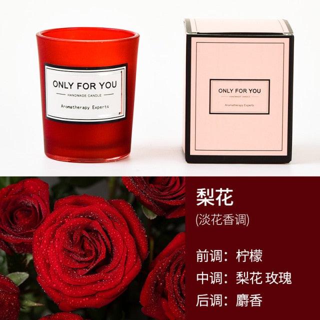 Romantic Handmade Scented Candle Candles for Home Scented Candle Fall Candles Wick Candle Soy Candles Essential Oil Candles Plant Essential Oil Small Jar Aromatherapy Candle Travel Candles Natural Soy Wax Home Decor