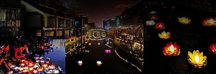Romantic Lotus Lamps Wishing Water Floating Candle Light Birthday Wedding Party Decoration Lotus LED Candle Floating Candle Lights Up When It Meets Water Battery Powered Flameless Candle Light Waterproof Night Light For Festival Wedding Home Garden Pond