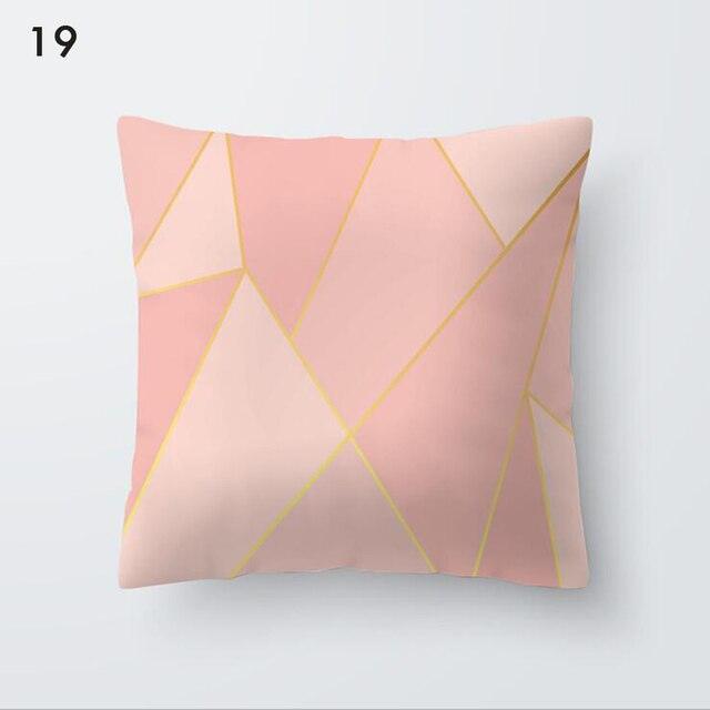 Rose Gold Beautiful Pillow Cover Cushion Home Decorative Colorful Print Cozy Pillow Cases Pineapple Pink Cushion Cover