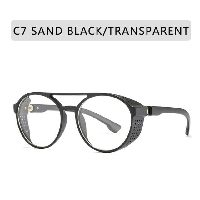 Round Vintage Sunglasses Retro Eyewear For Men Women Classic Sunglasses For Women & Men Retro Style Goggles In Round Shape Flip Up Driving Glasses Vintage Style & Fashionable Eyewear