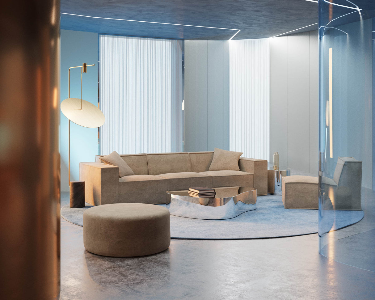 M1 Sofa Three Seater - Silicon Sand