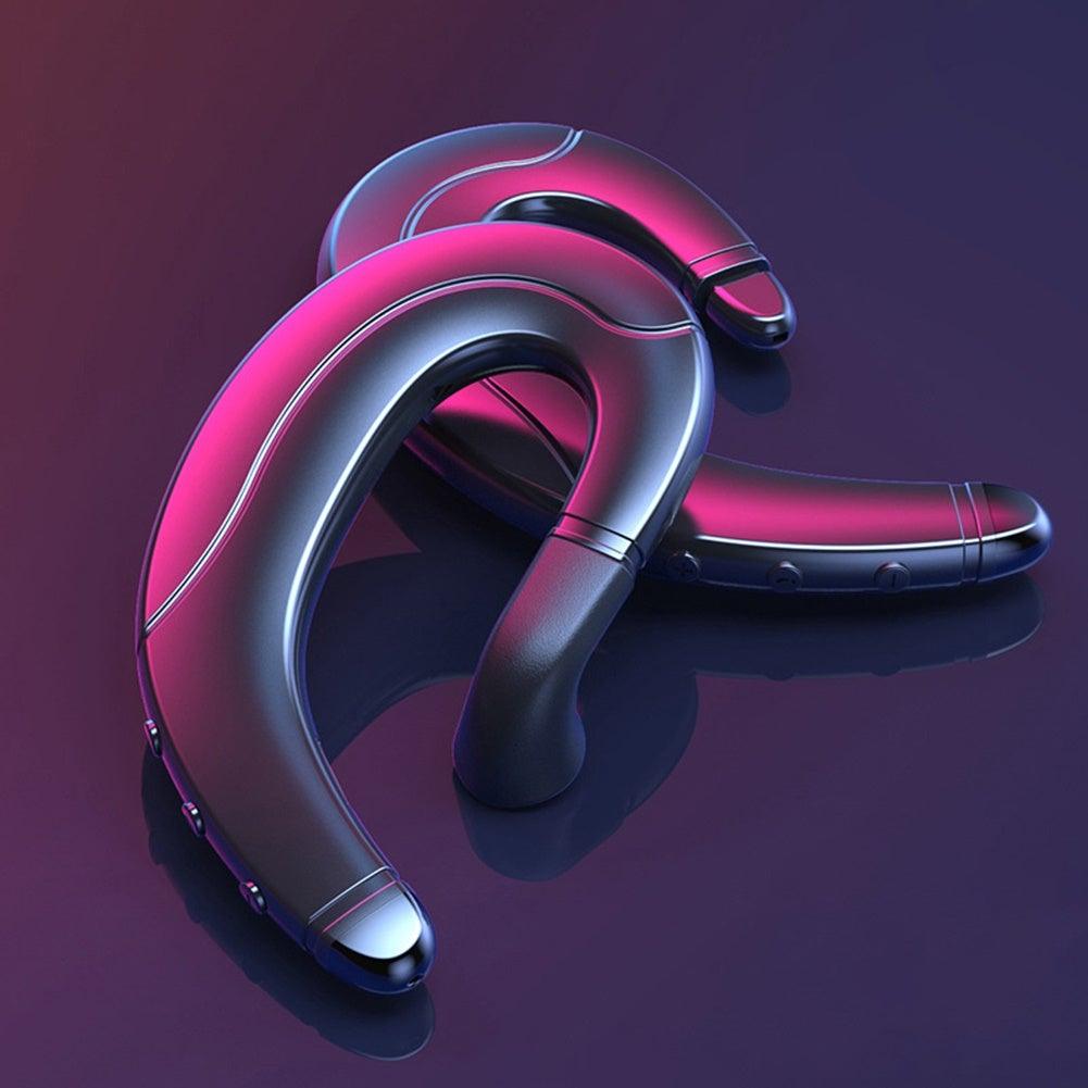 Running Sports Earphone BoneBluetooth Headphones True Wireless Earbuds with Charging Case IPX7 Waterproof Stereo Sound Earphones Built-in Mic in-Ear Headsets Deep Bass Conduction Ear Hook Bluetooth 5.0 HiFi Stereo Wireless Earphone Headset For Headsets