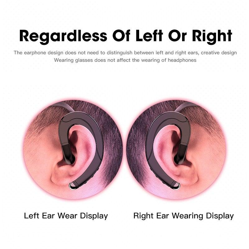 Running Sports Earphone BoneBluetooth Headphones True Wireless Earbuds with Charging Case IPX7 Waterproof Stereo Sound Earphones Built-in Mic in-Ear Headsets Deep Bass Conduction Ear Hook Bluetooth 5.0 HiFi Stereo Wireless Earphone Headset For Headsets