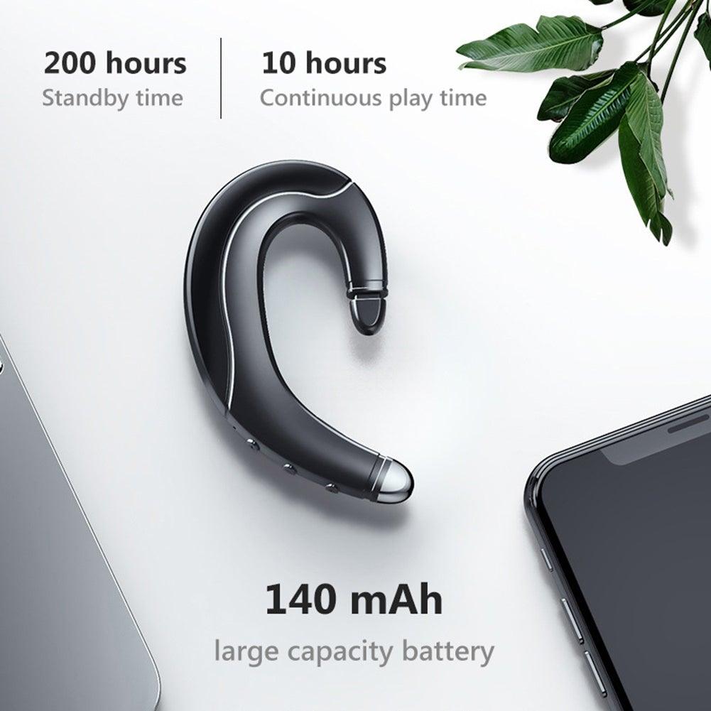 Running Sports Earphone BoneBluetooth Headphones True Wireless Earbuds with Charging Case IPX7 Waterproof Stereo Sound Earphones Built-in Mic in-Ear Headsets Deep Bass Conduction Ear Hook Bluetooth 5.0 HiFi Stereo Wireless Earphone Headset For Headsets