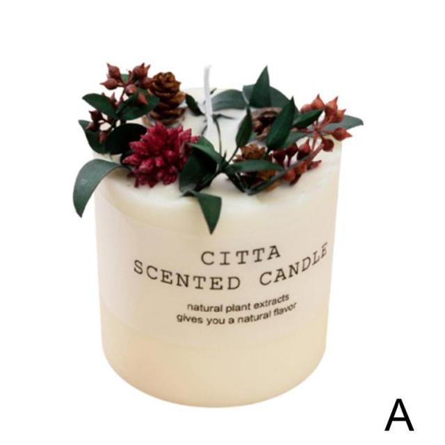 Scented Candle Gift Box With Tray Cover Soy Wax Candle New Year Gift Creative Glass Romantic Scented Candle Balancing Healing Candle Natural Soy Wax White Natural Scented Purifying Candle for Aromatherapy