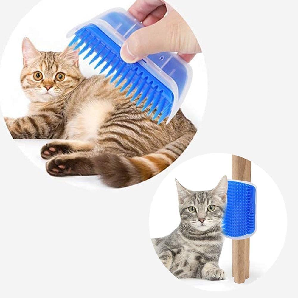 Self Groomer Cat Brush Angle Cat Massager Cat Accessories Self-raising Beautician Massage Comb Cat Toy Cat Supplies Teasing Cat Self Groomer Cat Brush Interactive Cat Toy