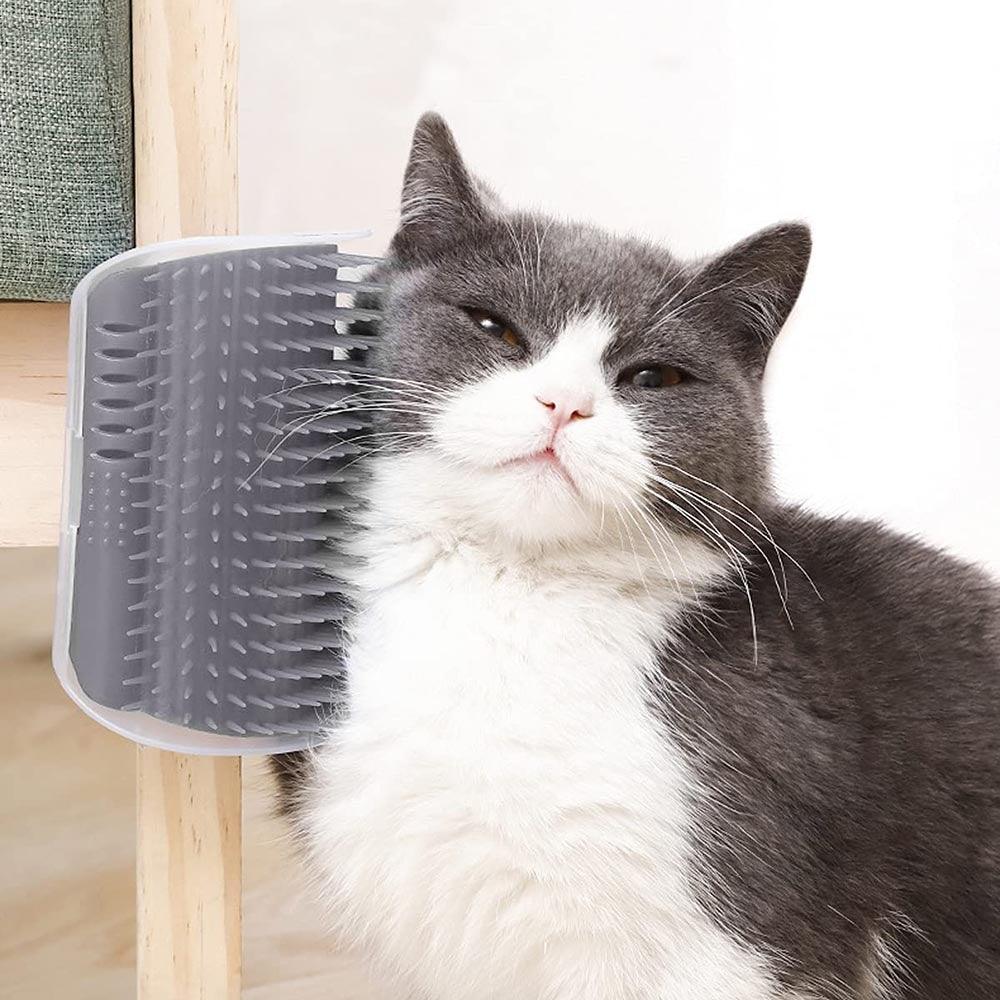 Self Groomer Cat Brush Angle Cat Massager Cat Accessories Self-raising Beautician Massage Comb Cat Toy Cat Supplies Teasing Cat Self Groomer Cat Brush Interactive Cat Toy