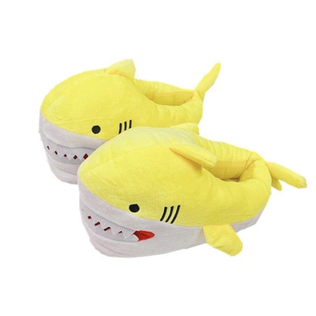 Shark Funny Shoes Girls Indoor Slippers Home Shoes Fashion Plush Warm Slippers Women Winter Cute Shark Cozy Women Slippers With Funny Face Memory Foam Non-Slip Rubber Sole Soft Slip On Home Shoes