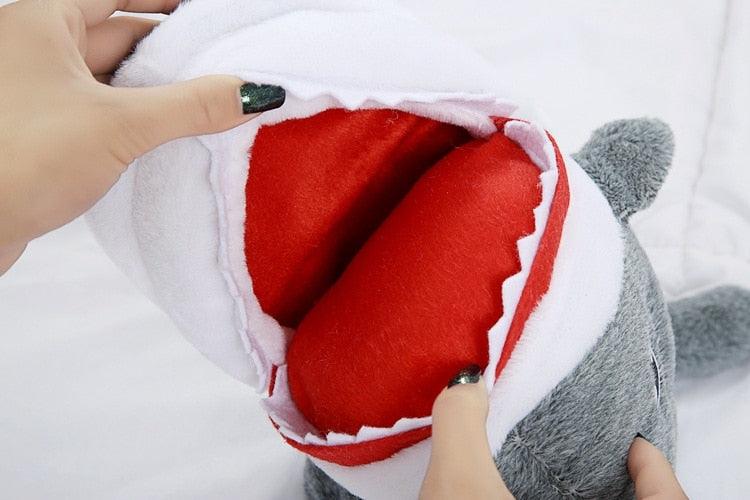 Shark Funny Shoes Girls Indoor Slippers Home Shoes Fashion Plush Warm Slippers Women Winter Cute Shark Cozy Women Slippers With Funny Face Memory Foam Non-Slip Rubber Sole Soft Slip On Home Shoes