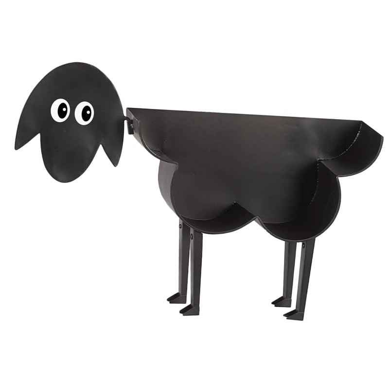 Sheep Decorative Toilet Paper Holder Bathroom Hardware Tissue Storage Toilet Roll Holder Bathroom Accessories Iron Paper Storage Sheep Toilet Paper Roll Holder Metal Wall Mounted Free Standing Bathroom Tissue Storage