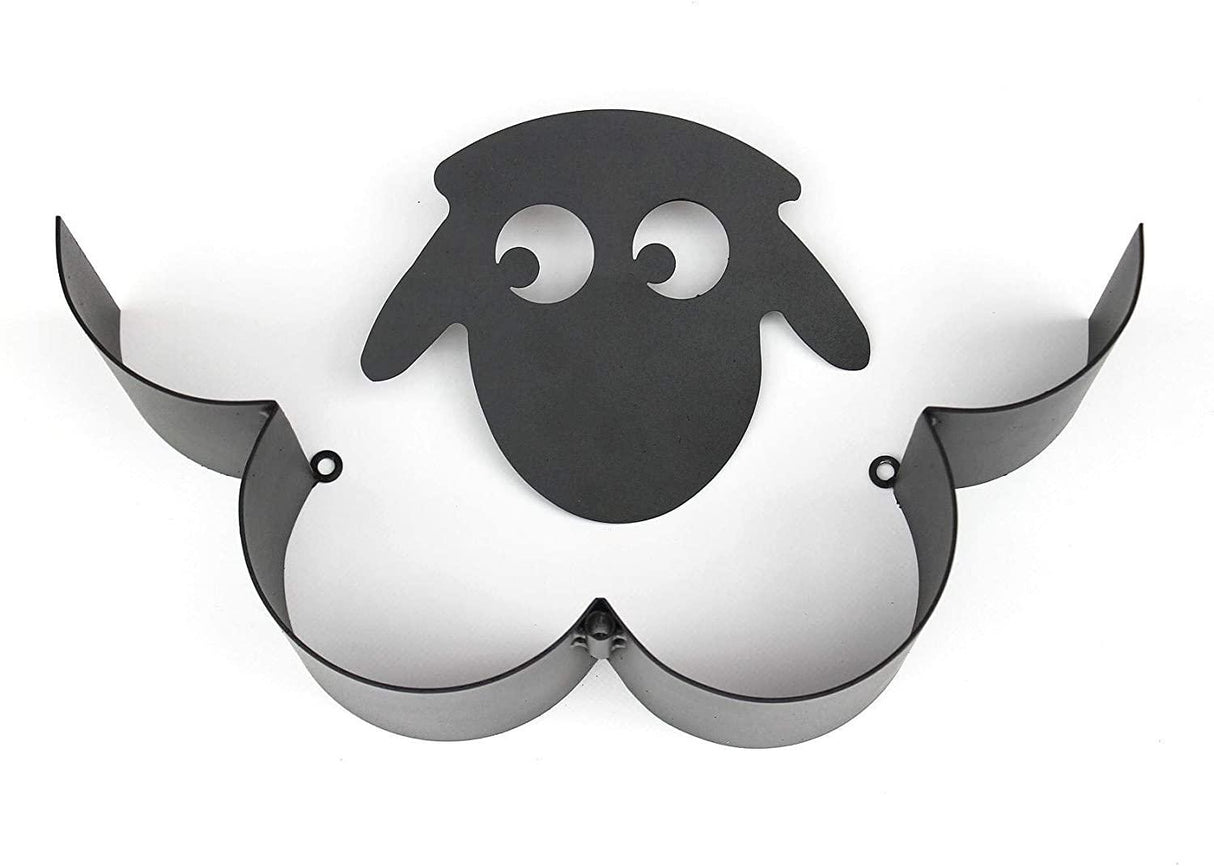 Sheep Toilet Paper Roll Holder Bathroom Wall Mounted Loo Rolls Storage Metal Rack Mount Hold Up 7 Rolls Novelty Animal Decorative Toilet Paper Holders Tissue Paper Storage Stand Wall Mount Iron Tissue Basket Sheep Art Decoration Bathroom House Office
