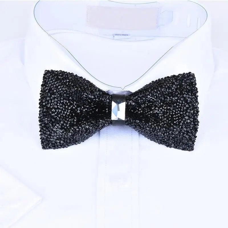 Shiny Butterfly Men Bowtie Sparkling Wedding Bridegroom Bow Ties Adjustable Length Party Bowties