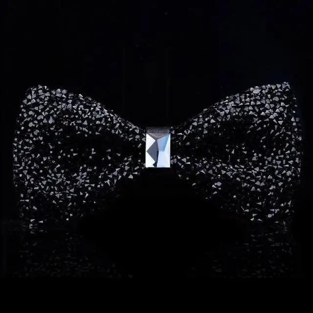 Shiny Butterfly Men Bowtie Sparkling Wedding Bridegroom Bow Ties Adjustable Length Party Bowties
