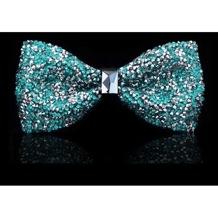 Shiny Butterfly Men Bowtie Sparkling Wedding Bridegroom Bow Ties Adjustable Length Party Bowties