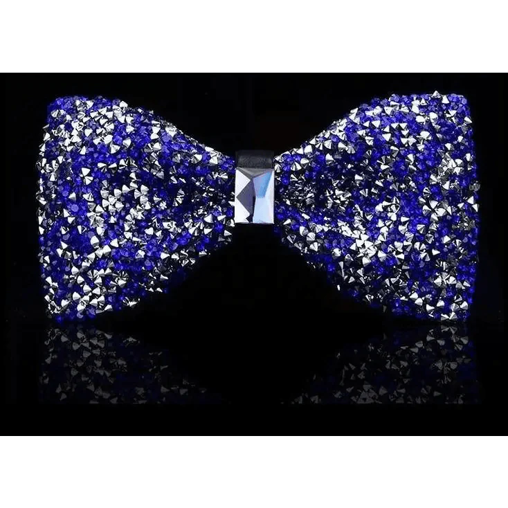 Shiny Butterfly Men Bowtie Sparkling Wedding Bridegroom Bow Ties Adjustable Length Party Bowties