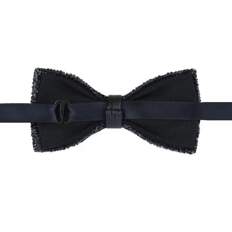 Shiny Butterfly Men Bowtie Sparkling Wedding Bridegroom Bow Ties Adjustable Length Party Bowties