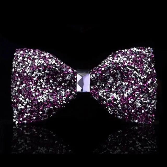 Shiny Butterfly Men Bowtie Sparkling Wedding Bridegroom Bow Ties Adjustable Length Party Bowties