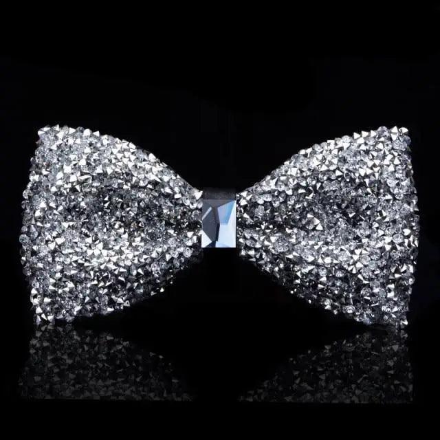 Shiny Butterfly Men Bowtie Sparkling Wedding Bridegroom Bow Ties Adjustable Length Party Bowties