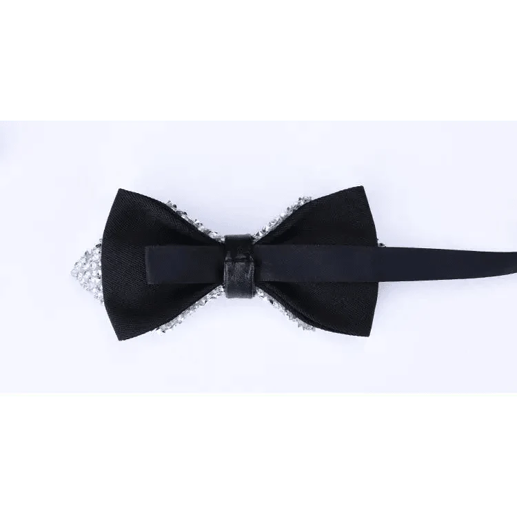 Shiny Butterfly Men Bowtie Sparkling Wedding Bridegroom Bow Ties Adjustable Length Party Bowties
